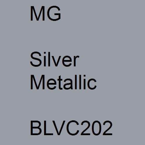 MG, Silver Metallic, BLVC202.